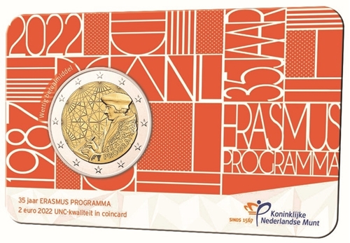 Afbeelding van 2 Euro Erasmus 2022